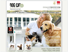 Tablet Screenshot of dogandcatdentist.com